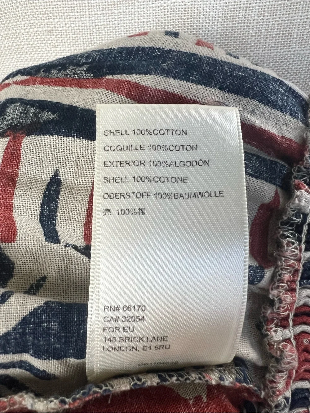 Free People Abstract Geometric Print Utility Jacket Smocked Back Size M